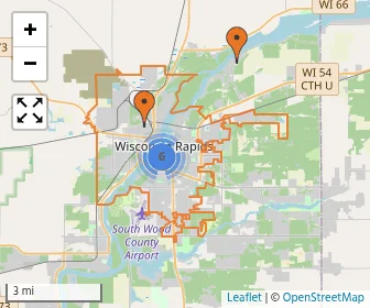 Area schools map